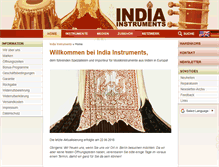 Tablet Screenshot of india-instruments.de